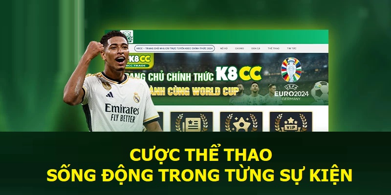 Cược thể thao sống động trong từng sự kiện